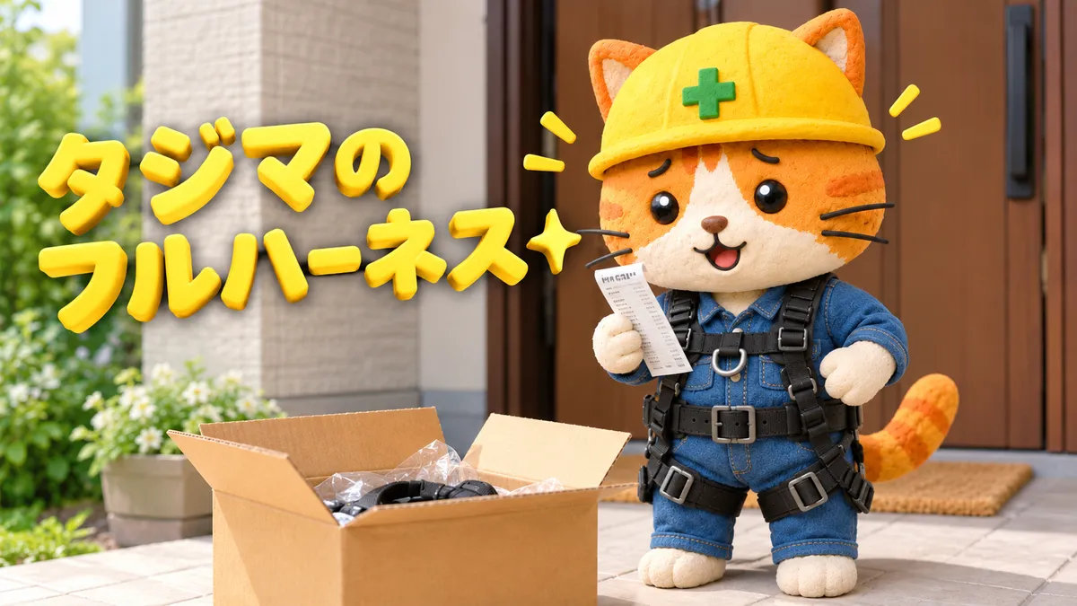 タジマ フルハーネス 本音レビュー｜独立して思い切って買った安全帯