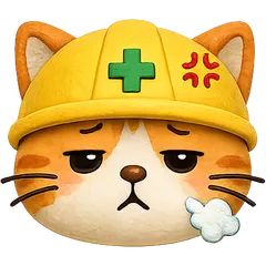 ねこ丸くんアイコン（うんざり顔）