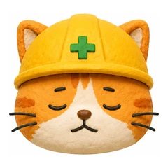 ねこ丸くんアイコン（納得顔）