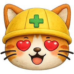 ねこ丸くんアイコン（ハート目）