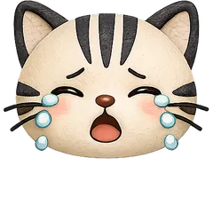 ねこさんアイコン（泣き顔）