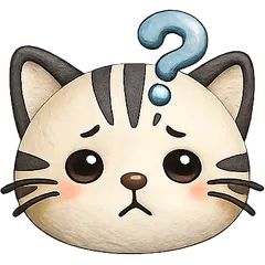 ねこさんアイコン（はてな顔）