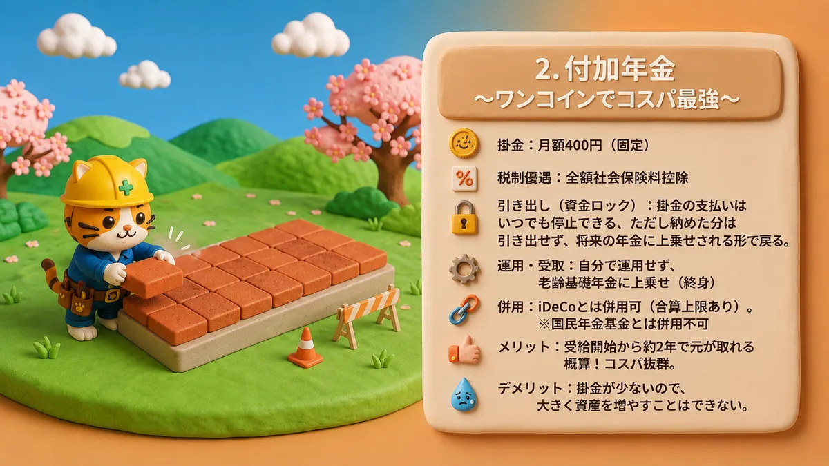 付加年金：ワンコインでコスパ最強